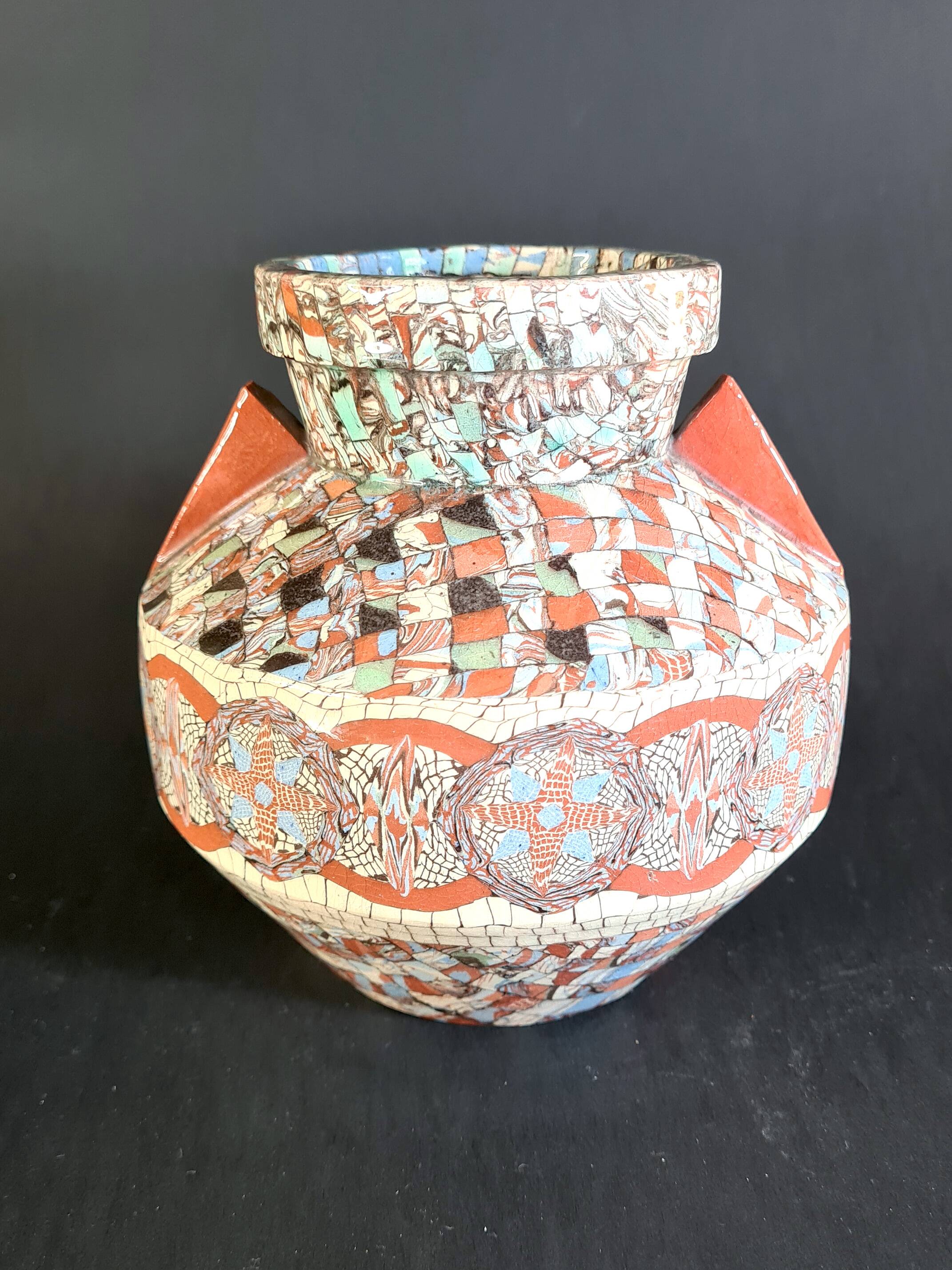 Vase en mosaïque Gerbino Vallauris – modèle 16 cm