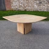 Travertine coffee table