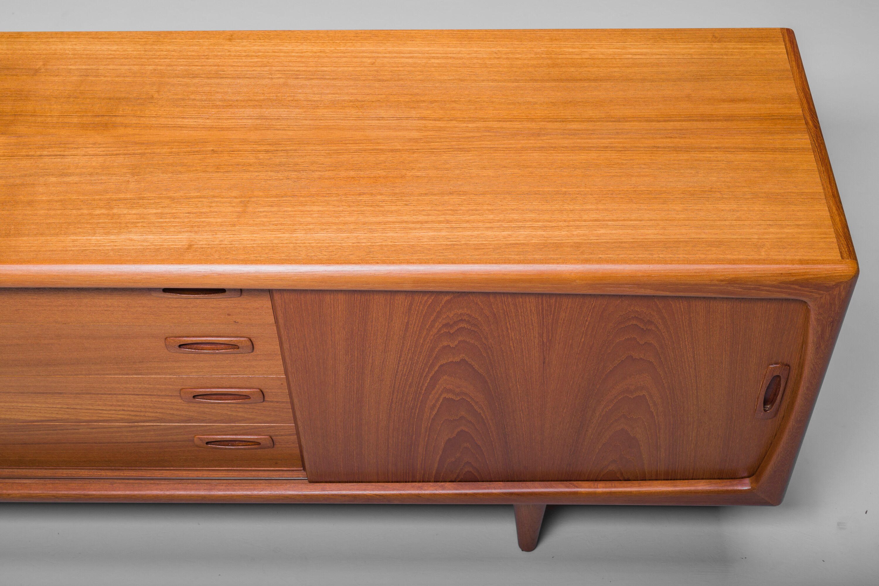 Mid-Century Danish teak sideboard by HP Hansen