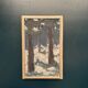 Original Vintage Swedish Oil on Panel – “Tre träd” by Svän Grandin – Signed – Vintage & Framed
