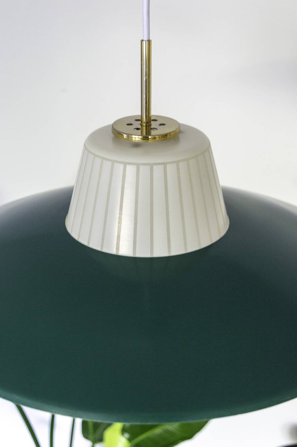 Vintage pendant light, opaline