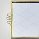 Antique gold metal mirror tray – gold diamond decoration