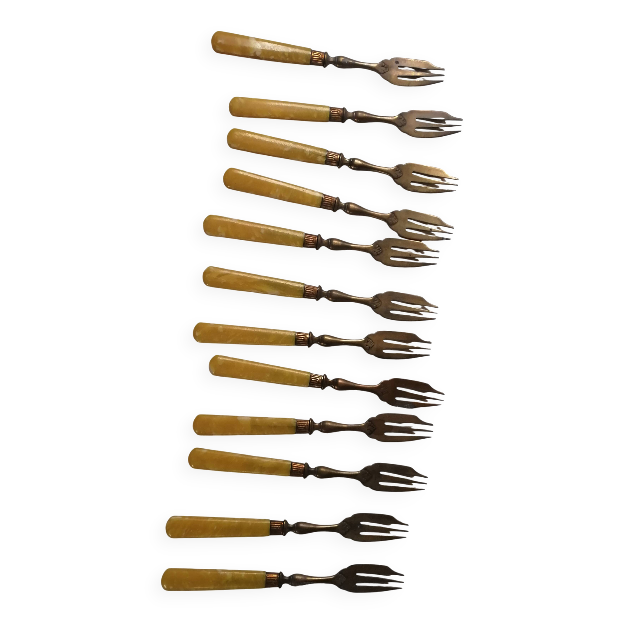 Antique dessert forks