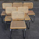Série  x6 Chaises de salle à manger Style B32 par Marcel Breuer