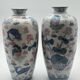 Pair of Baluster Vases Chinese Porcelain - Lotus & Carp - H35cm