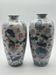 Pair of Baluster Vases Chinese Porcelain - Lotus & Carp - H35cm