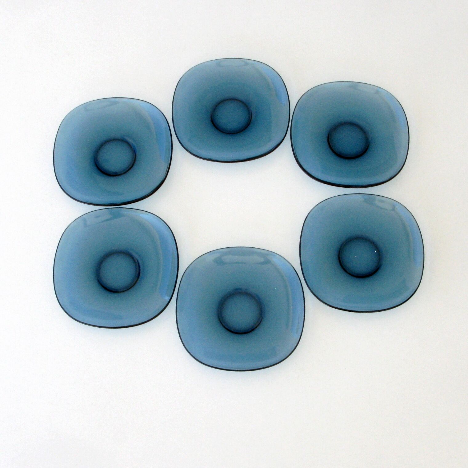VERECO Coffee Set - Vintage Blue - 6 cups and 6 under cups