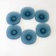 VERECO Coffee Set - Vintage Blue - 6 cups and 6 under cups