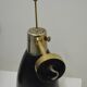 Pair of Monix wall lights in black lacquered metal and brass