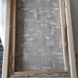 Tableau ancien à l'huile représentant un bouquet de fleurs