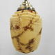 Art deco hanging lamp with marbled glass shade
