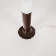 Space age floor lamp in glass & metal by Temde Leuchten