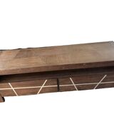 Dark-tinted mindi sideboard