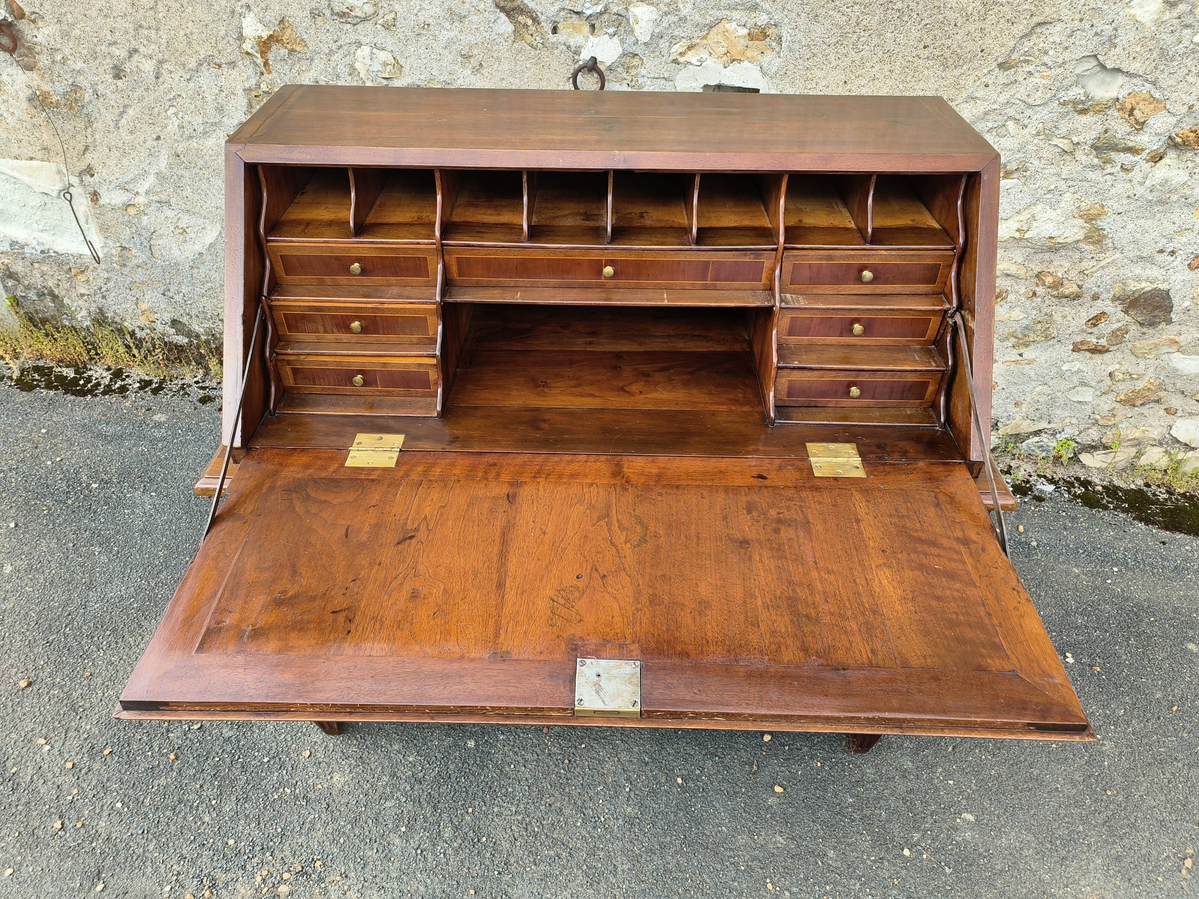 Old sloping secretary / desk