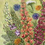 Still life with spring flowers, signed Jafé and dated on the back 1969