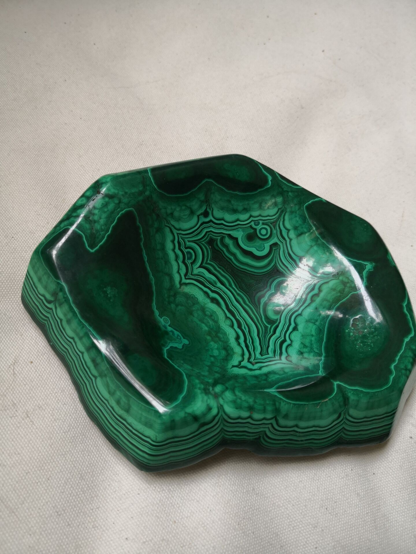 Malachite tray