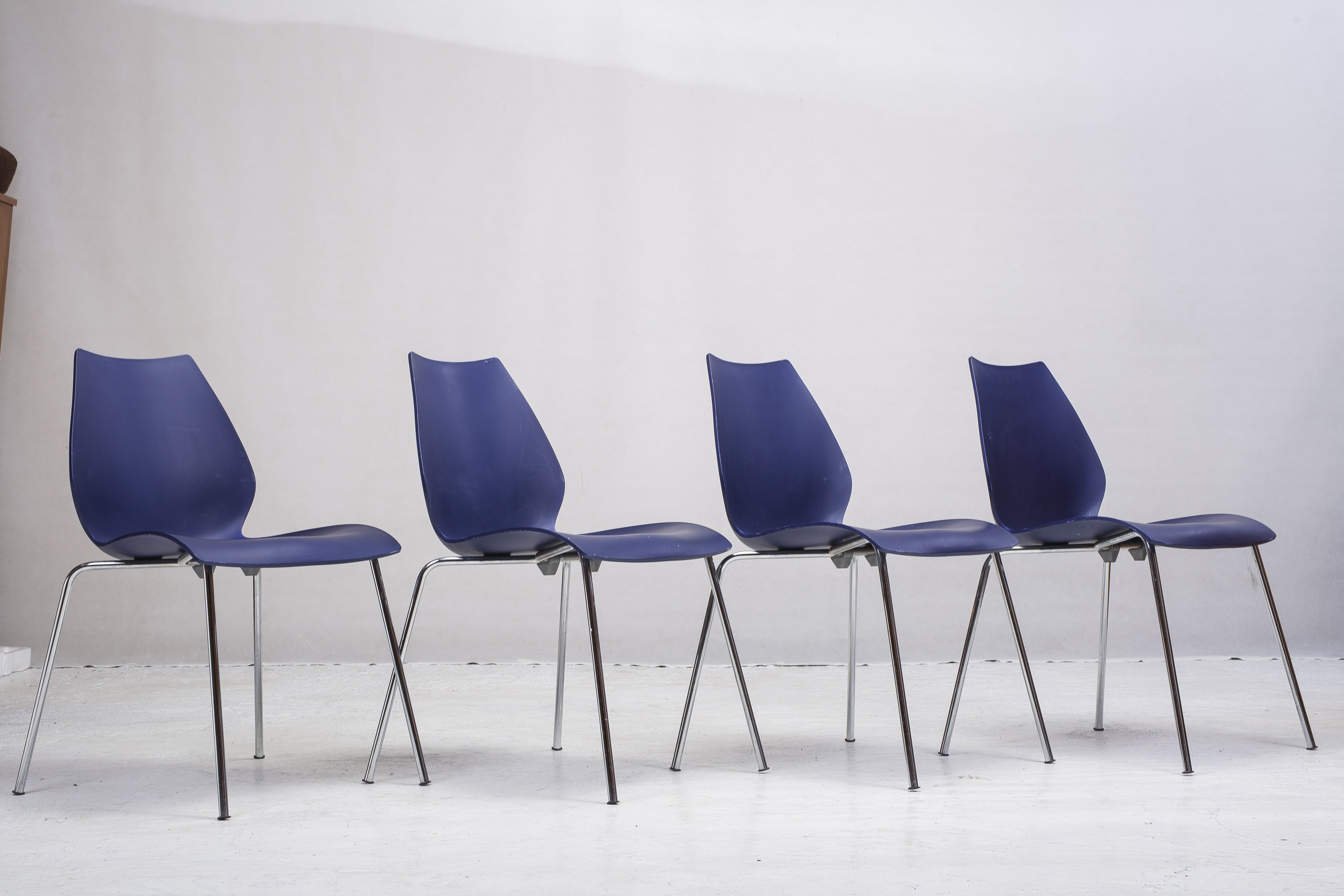 Chairs by Vico Magistretti for Kartell, 1980s, Set of 4