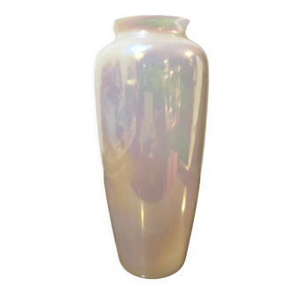 Vintage iridescent glass vase