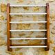 Vintage oak towel rack/wall-mounted bracket, circa 1970s