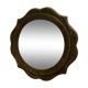 Old khaki green velvet mirror