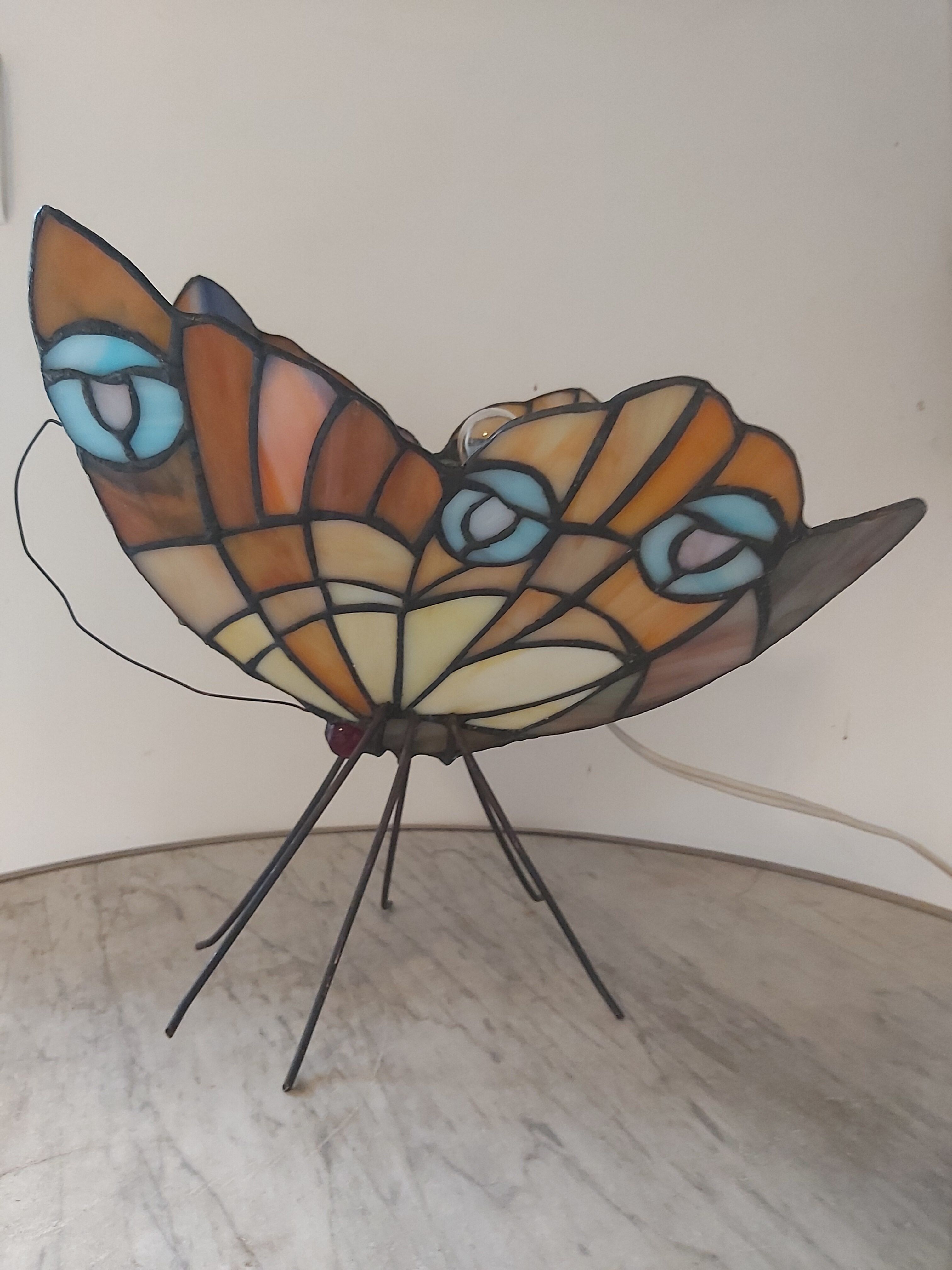 Vintage Tiffany butterfly lamp