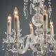 Antique Bohemian crystal chandelier with 8 lights, 20th century.