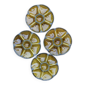 Assiettes à huîtres Gien