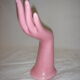 Hand baguier soliflore pink ceramic