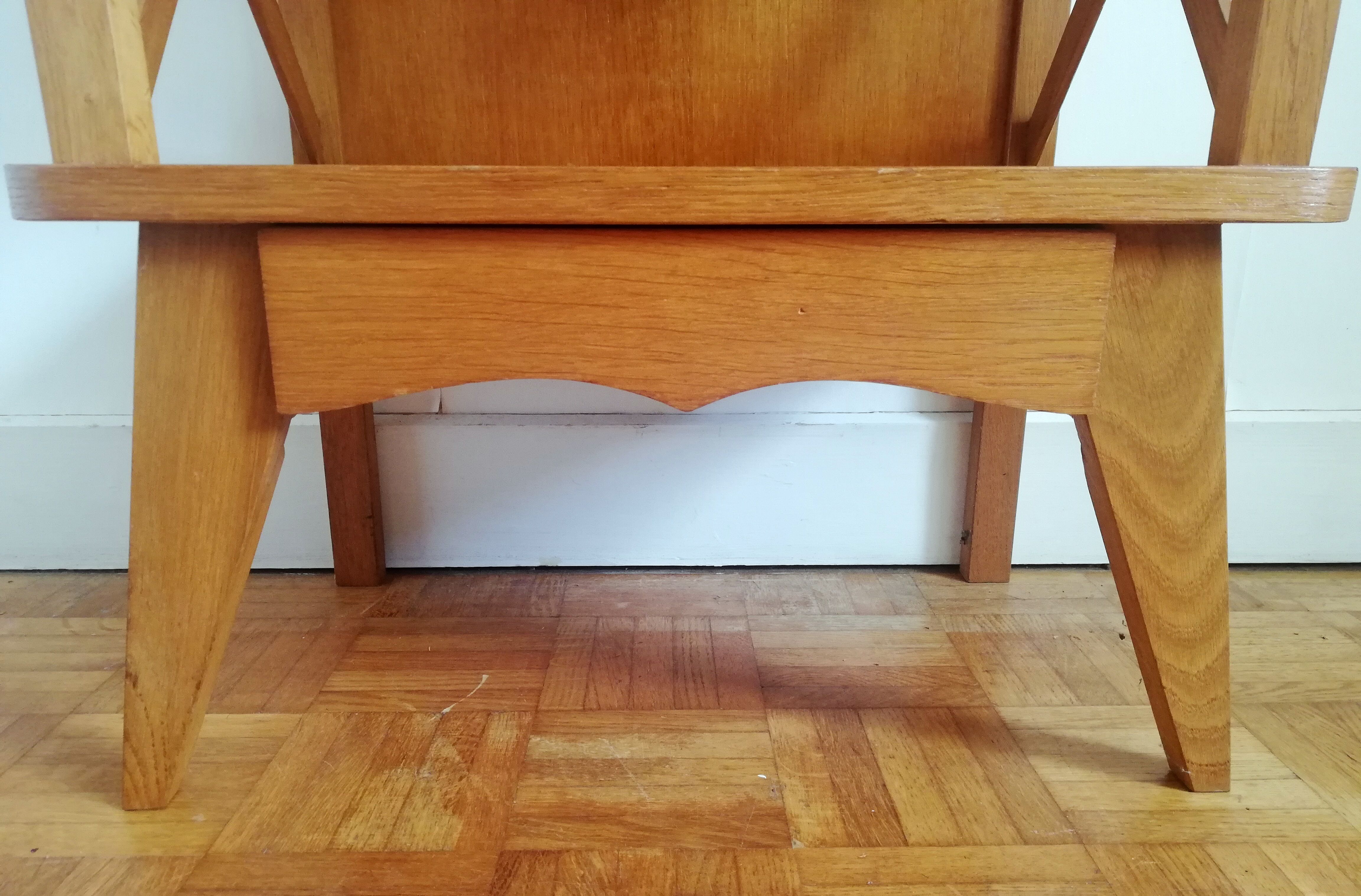 Compass feet bedside table 1960