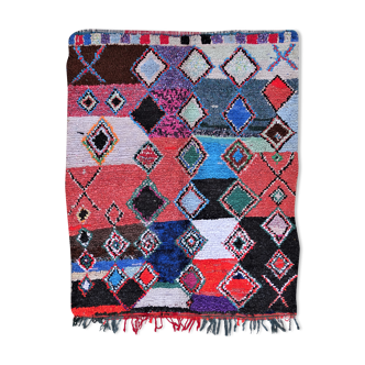 Authentic Moroccan Berber carpet kilim boucherouite 180X140 cm T53035