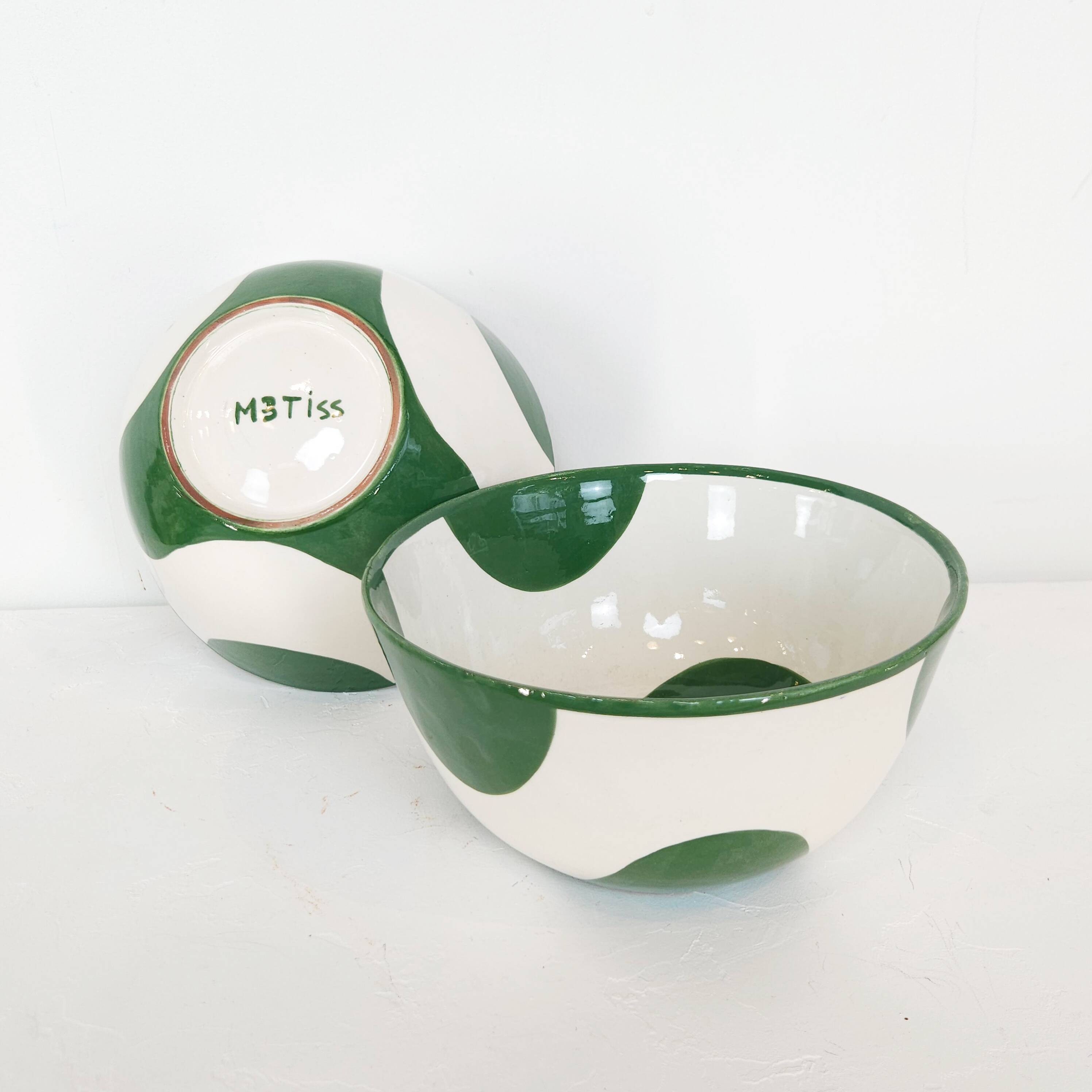 Large bowl - ZOOM BRUSH green