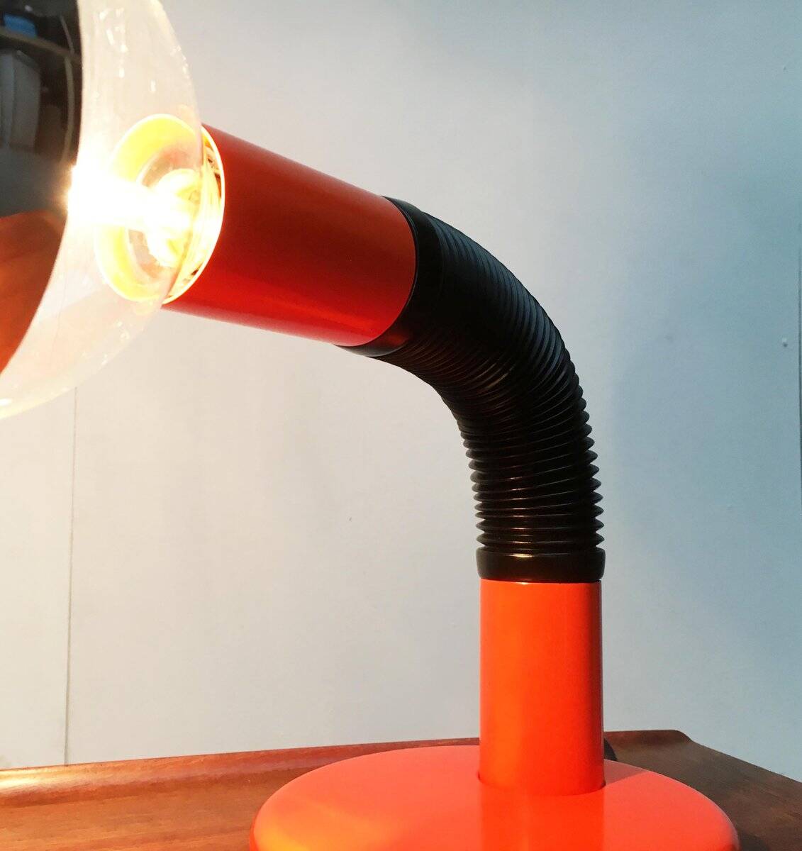 Vintage Italian table lamps Space Age by Bellini for Targetti, 1970s.