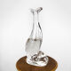 Zoomorphic carafe moulded pressed glass fish