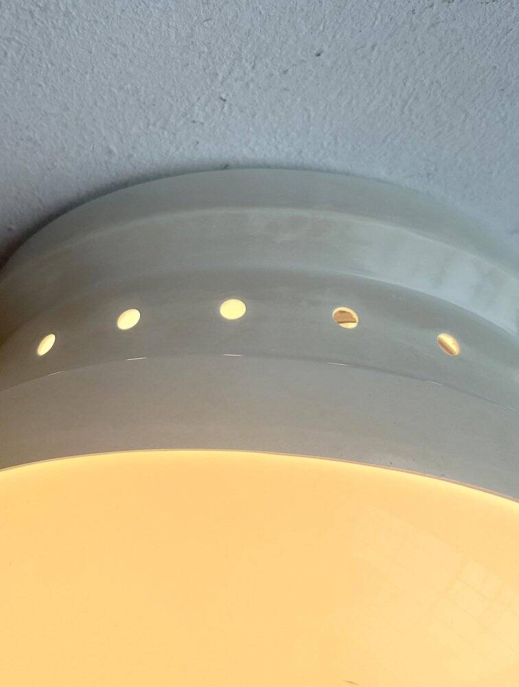 Mid-century Italian space age ceiling lamp by Gianemilio, Pietro and Anna Monti for Kartell, 1950s.