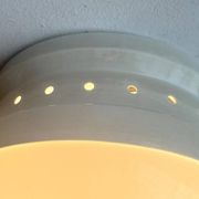 Mid-century Italian space age ceiling lamp by Gianemilio, Pietro and Anna Monti for Kartell, 1950s.