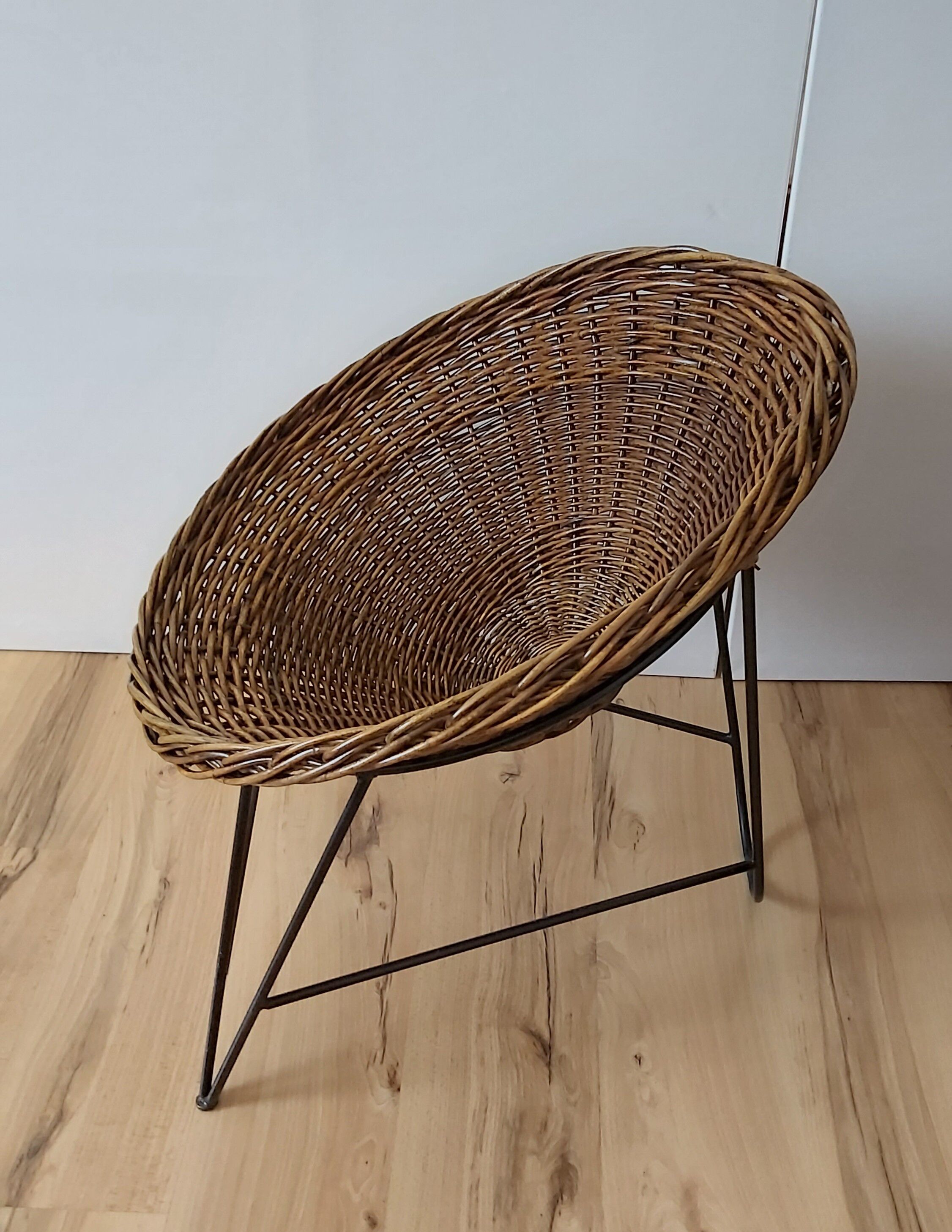 Wicker armchair, Germany, 1970s
