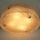 large kaiser leuchten CEILING FIXTURE flush mount thick ice glass