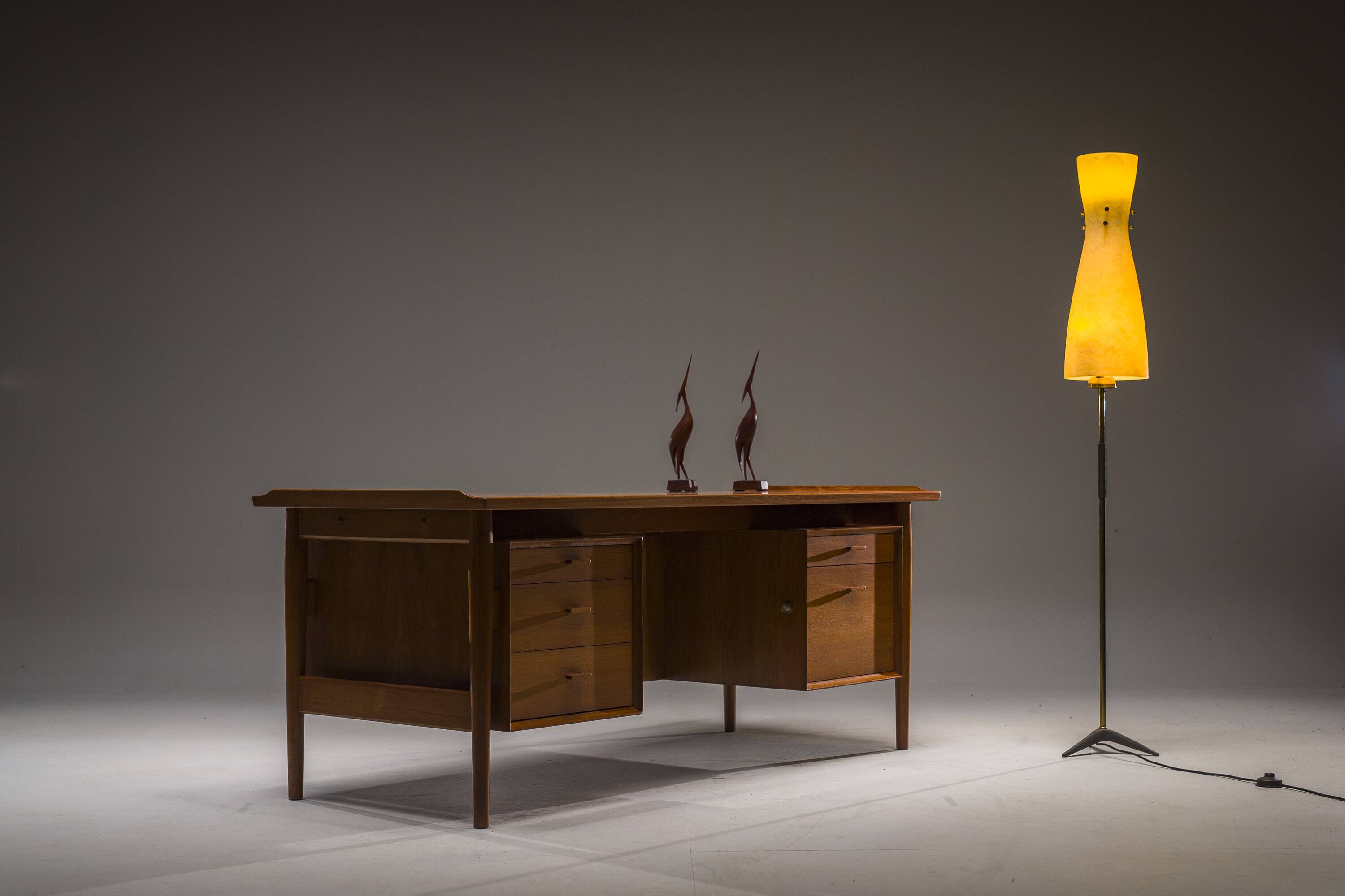 Model 207 Desk in Teak by Arne Vodder for Sibast, 1960s