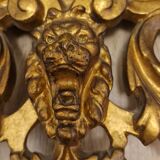 Miroir Napoléon III en stuc doré