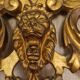 Napoleon III mirror in gilded stucco
