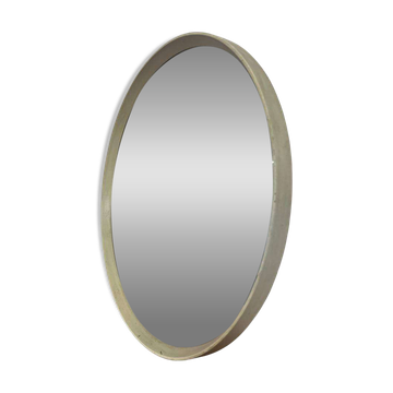 Miroir mural rond vintage space age