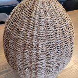 Woven rattan pendant light - H38cm