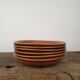 Hollow stoneware plates x6