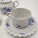 Haviland cup duo and its Limoges porcelain sugar bowl
