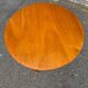 1960s Scandinavian round wooden side table