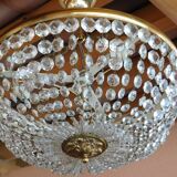 Ceiling chandelier with tassels