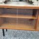 Enfilade vitrés vintage des années 60 en chêne