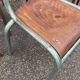 Lot de 4 chaises industrielles école vintage collectivités mullca 6