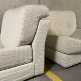 Set of Bernard Govin low chairs, Roset 1970