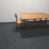 Danish adjustable teak coffee table, Kai Kristiansen